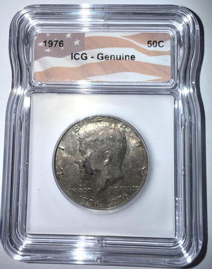 1976 Kennedy Half Dollar Bicentennial ICG Certified US Coin