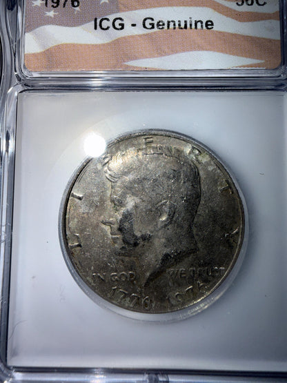1976 Kennedy Half Dollar Bicentennial ICG Certified US Coin