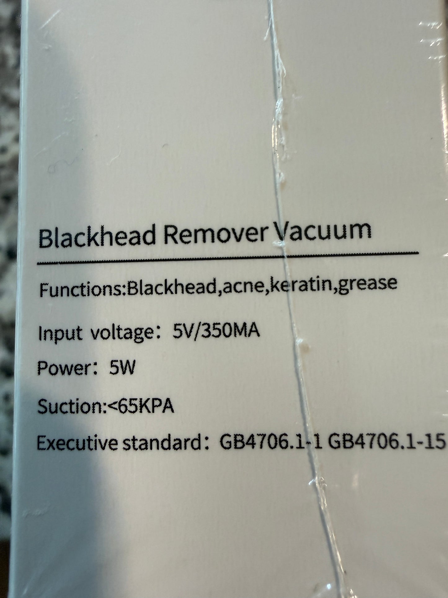 Blackhead Remover Vacuum Pore Cleaner USB Rechargeable Facial Pore Suction