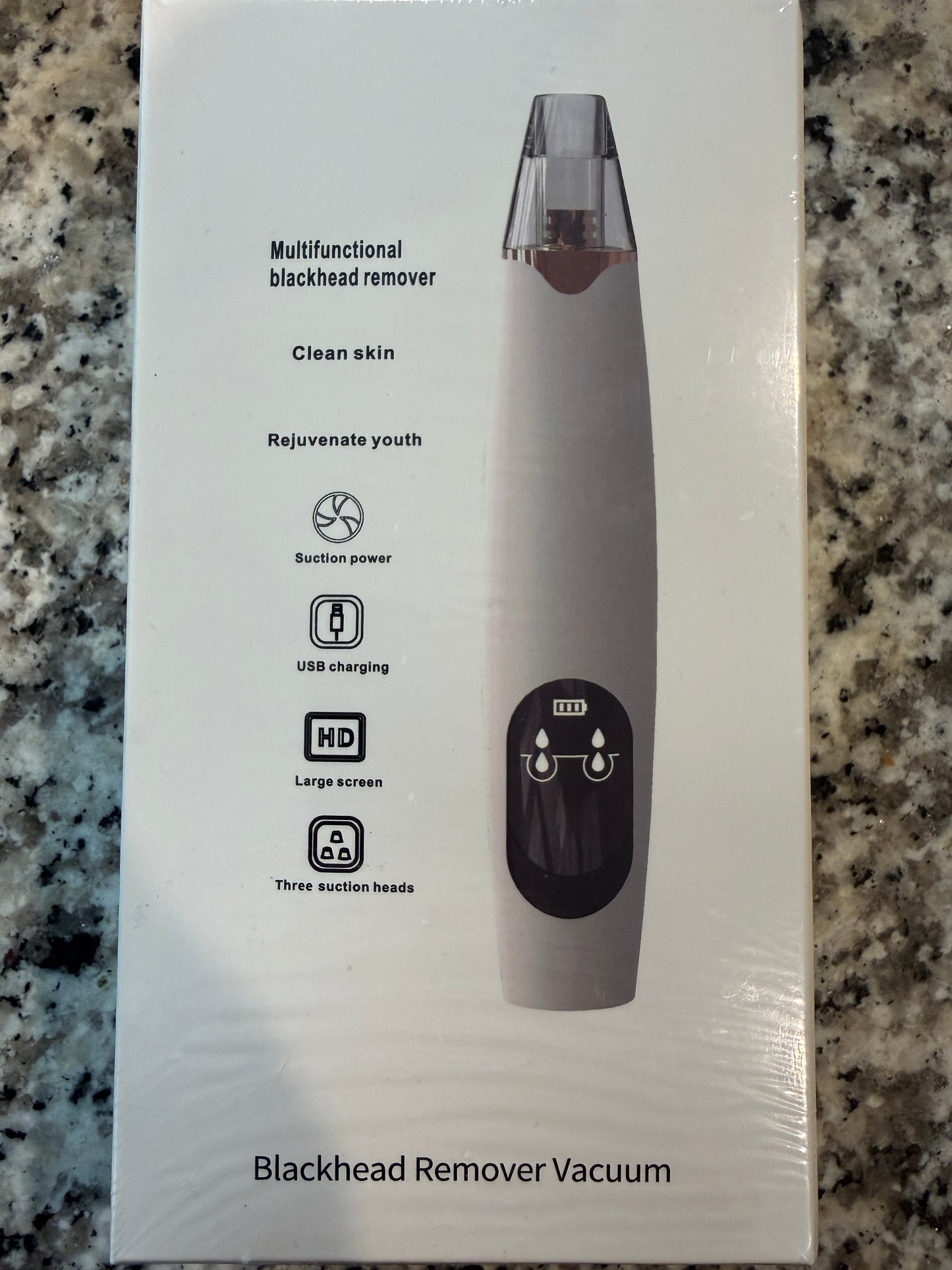 Blackhead Remover Vacuum Pore Cleaner USB Rechargeable Facial Pore Suction