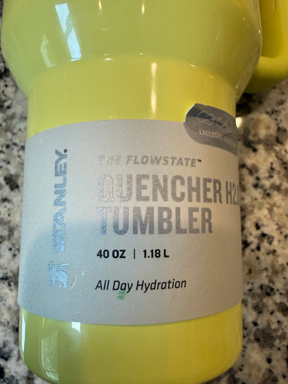 Stanley Go Calia Quencher H2.0 Tumbler 40oz Lime Green Insulated Stainless Steel
