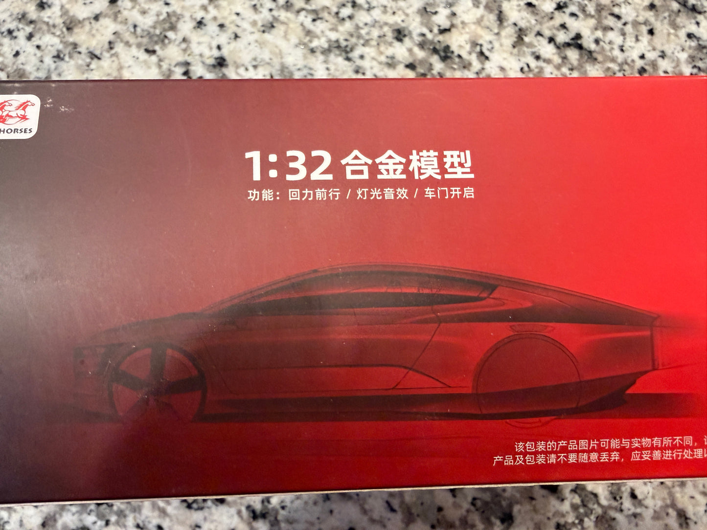 1:32 Scale SRT Style Black Diecast Car Model Pull Back Light Sound Opening Doors