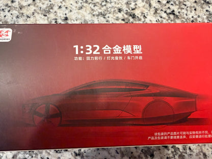 1:32 Scale SRT Style Black Diecast Car Model Pull Back Light Sound Opening Doors
