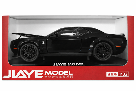 1:32 Scale SRT Style Black Diecast Car Model Pull Back Light Sound Opening Doors