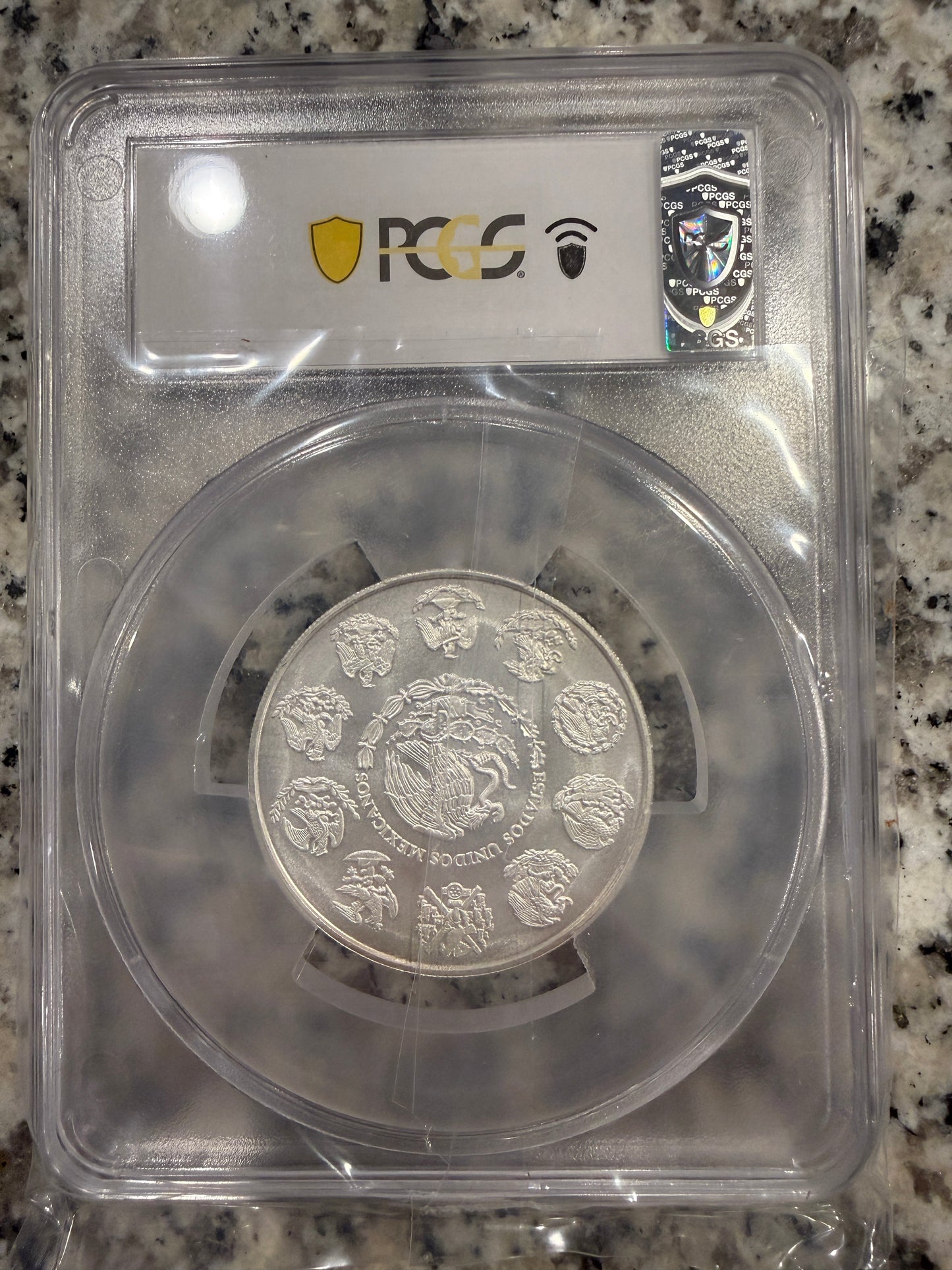 2024 Mo Mexico Libertad 2 Onza Silver Coin PCGS .999 Fine Silver 2 oz BU