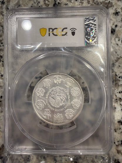 2024 Mo Mexico Libertad 2 Onza Silver Coin PCGS .999 Fine Silver 2 oz BU
