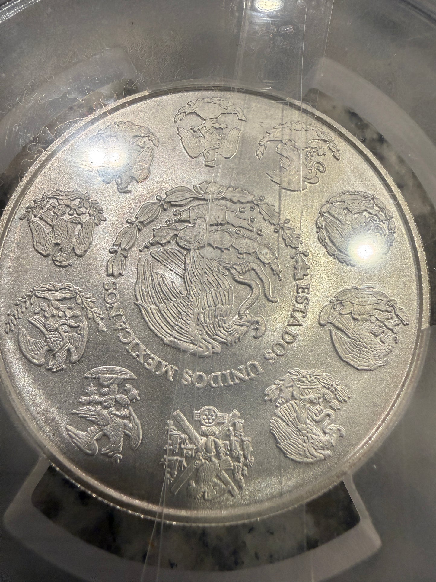 2024 Mo Mexico Libertad 2 Onza Silver Coin PCGS .999 Fine Silver 2 oz BU