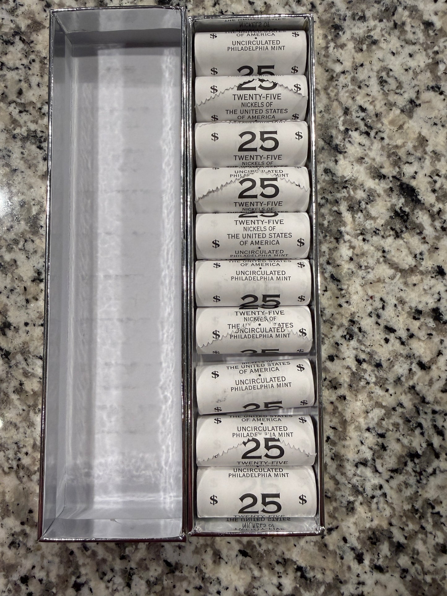2004 P Jefferson Nickel Roll Lewis and Clark 250 Coins Uncirculated