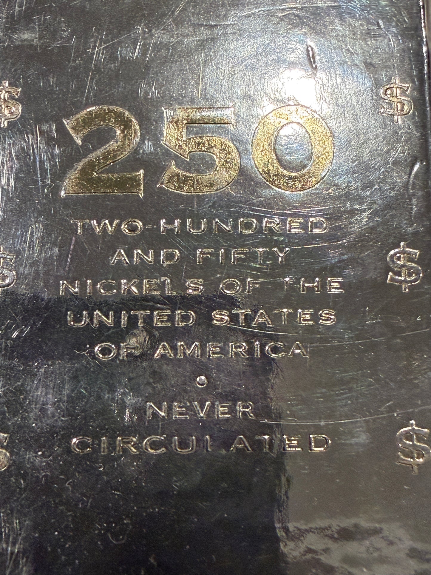 2004 P Jefferson Nickel Roll Lewis and Clark 250 Coins Uncirculated