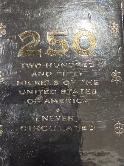 2004 P Jefferson Nickel Roll Lewis and Clark 250 Coins Uncirculated