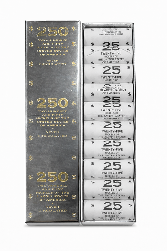 2004 P Jefferson Nickel Roll Lewis and Clark 250 Coins Uncirculated