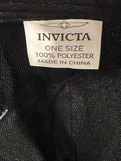 Invicta Black Snapback Hat Embroidered Logo One Size Adjustable Cap Streetwear