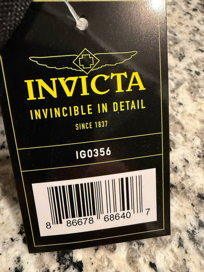 Invicta Black Snapback Hat Embroidered Logo One Size Adjustable Cap Streetwear