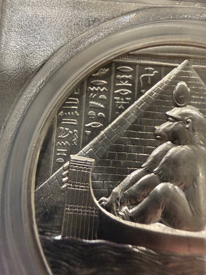 2022 Thoth Egyptian Gods 2 Oz Silver Round PCGS Ultra High Relief