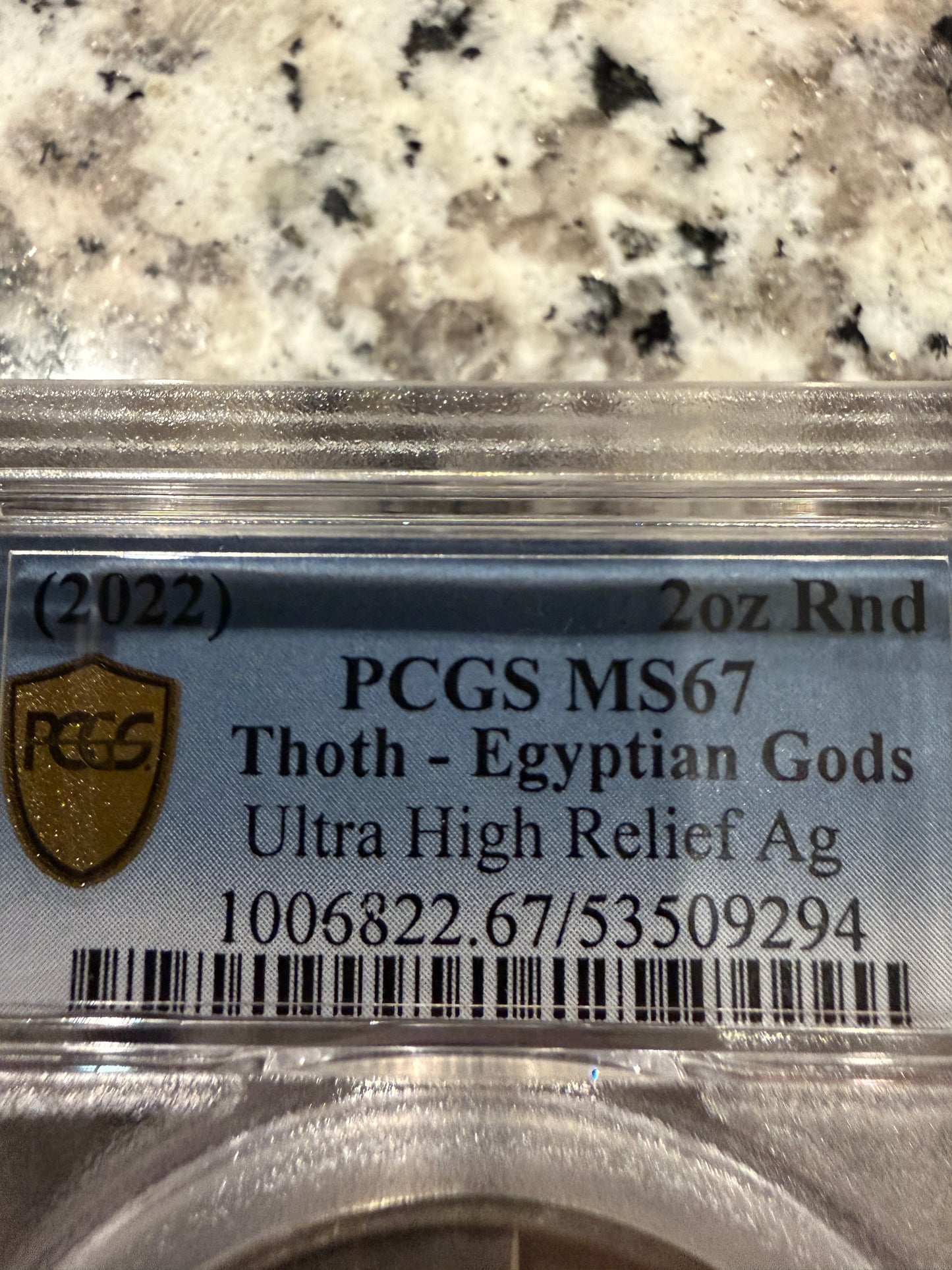 2022 Thoth Egyptian Gods 2 Oz Silver Round PCGS Ultra High Relief