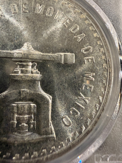 1979 Mo Mexico Onza Casa De Moneda PCGS Type 3 Silver Coin
