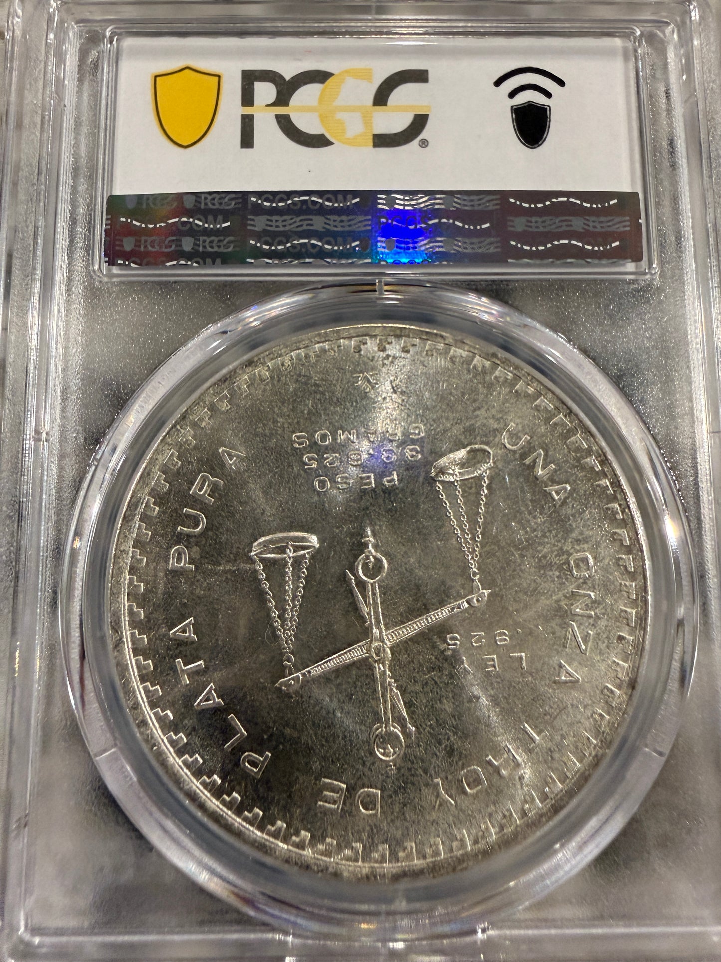 1979 Mo Mexico Onza Casa De Moneda PCGS Type 3 Silver Coin