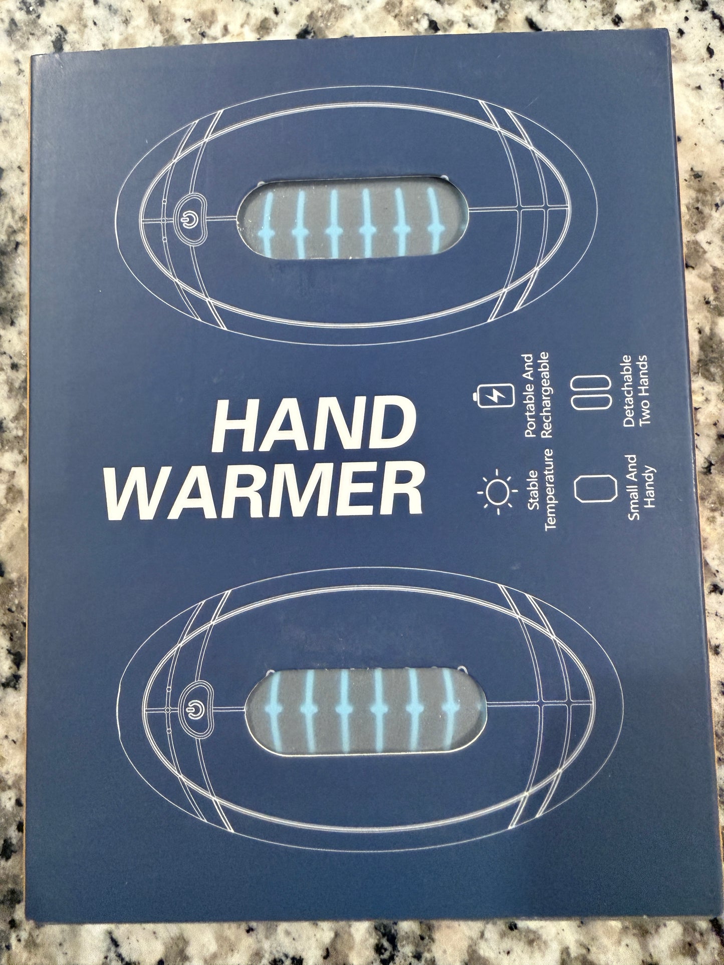 Rechargeable Hand Warmers 2 Pack Portable Electric Pocket Heater USB-C AOY-762