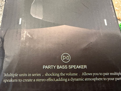 Booms Box 3 Wireless Bluetooth Party Bass Speaker V5.2 Portable Rechargeable