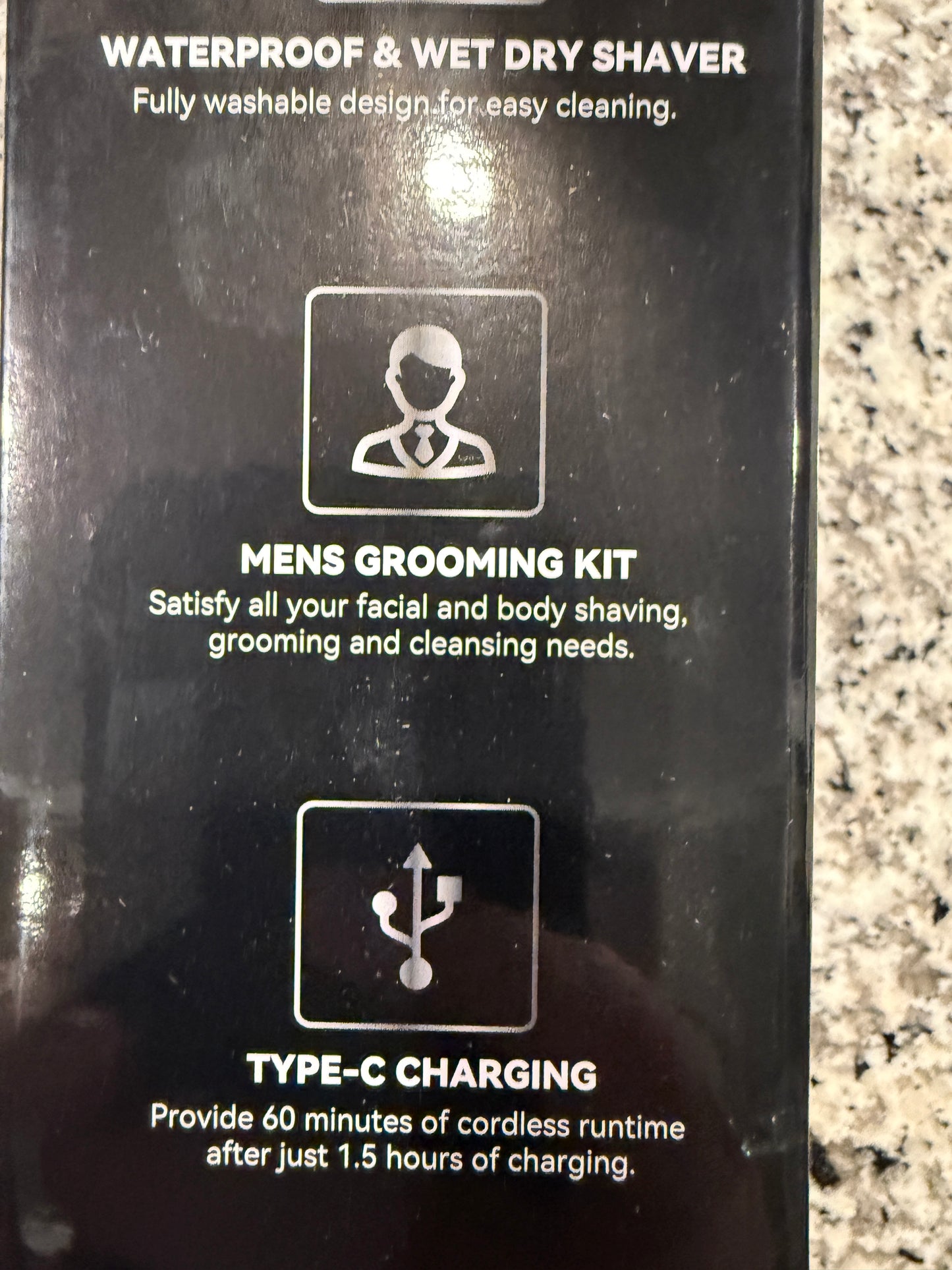 SEJOY Knight 5 In 1 Electric Shaver Grooming Kit Waterproof Wet Dry Trimmer