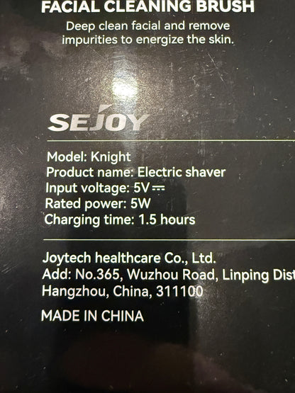 SEJOY Knight 5 In 1 Electric Shaver Grooming Kit Waterproof Wet Dry Trimmer