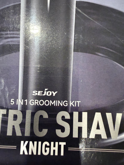SEJOY Knight 5 In 1 Electric Shaver Grooming Kit Waterproof Wet Dry Trimmer