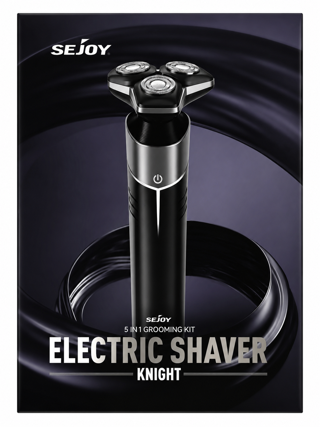 SEJOY Knight 5 In 1 Electric Shaver Grooming Kit Waterproof Wet Dry Trimmer