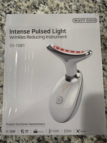 Wavy Chic ES-1081 Intense Pulsed Light Wrinkle Reducing Device Facial Massager