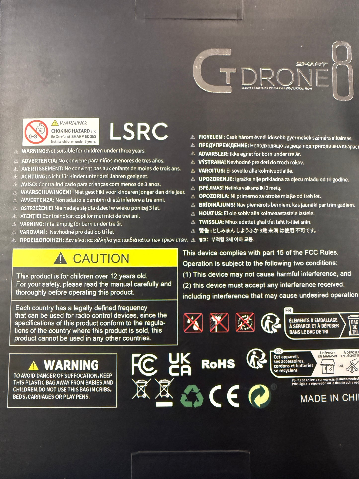 LSRC GT8 Foldable Drone with Camera Obstacle Avoidance LED Lights App Control