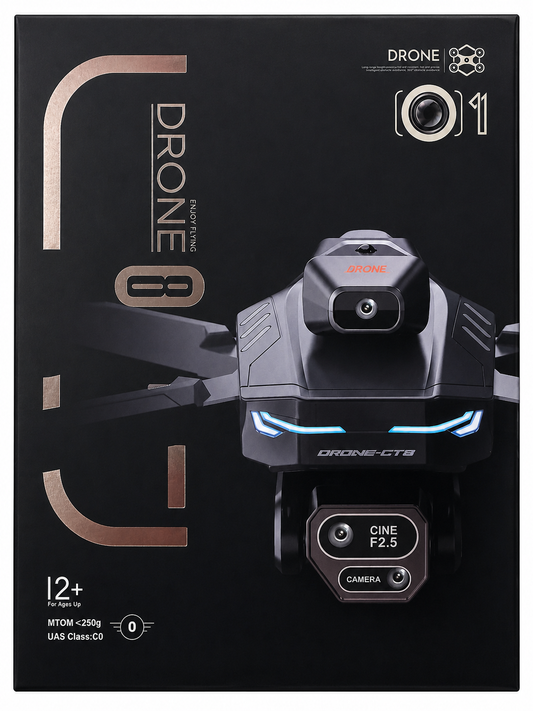 LSRC GT8 Foldable Drone with Camera Obstacle Avoidance LED Lights App Control
