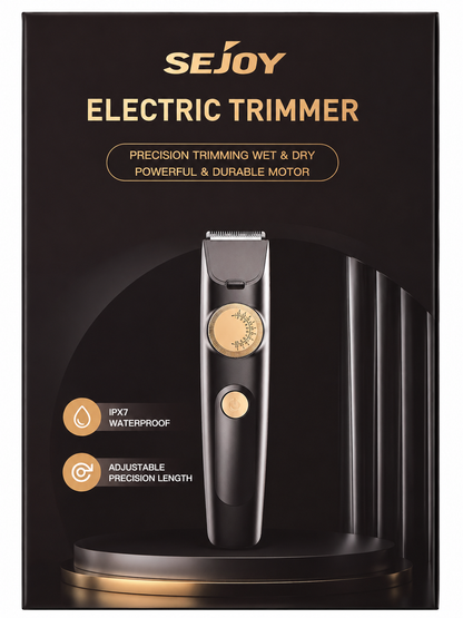 SEJOY Electric Trimmer IPX7 Waterproof Cordless Beard Hair Trimmer ET-001