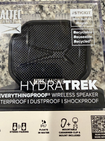 Black Altec Lansing HydraTrek Bluetooth Speaker IP67 Waterproof Everythingproof
