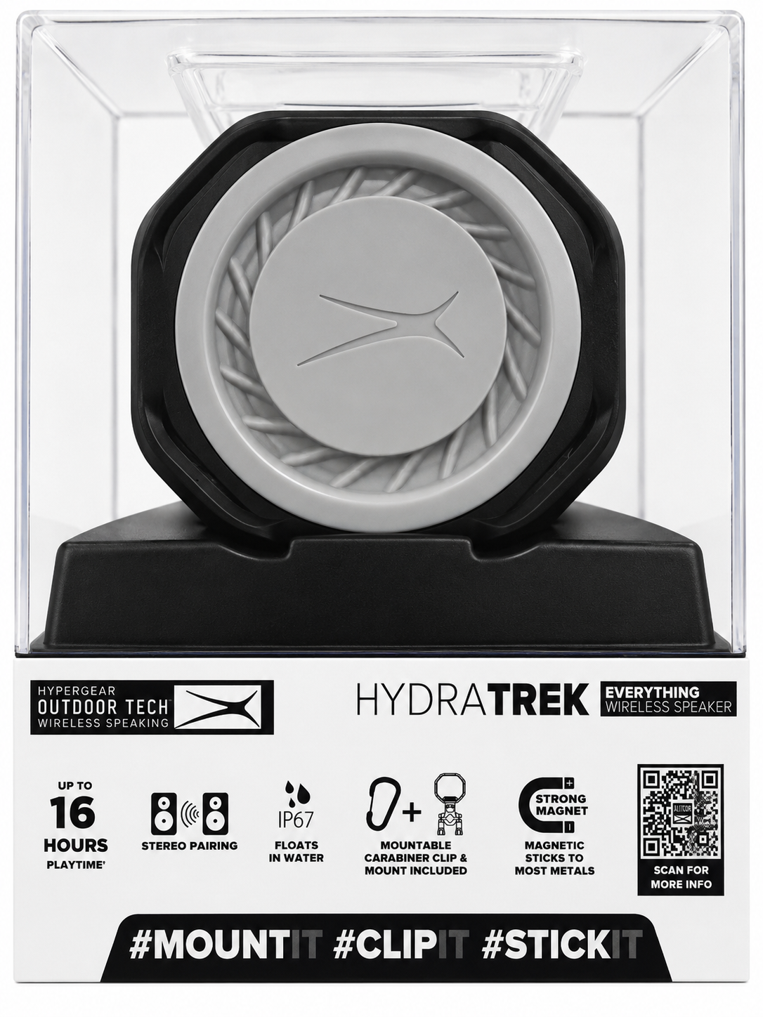 Black Altec Lansing HydraTrek Bluetooth Speaker IP67 Waterproof Everythingproof