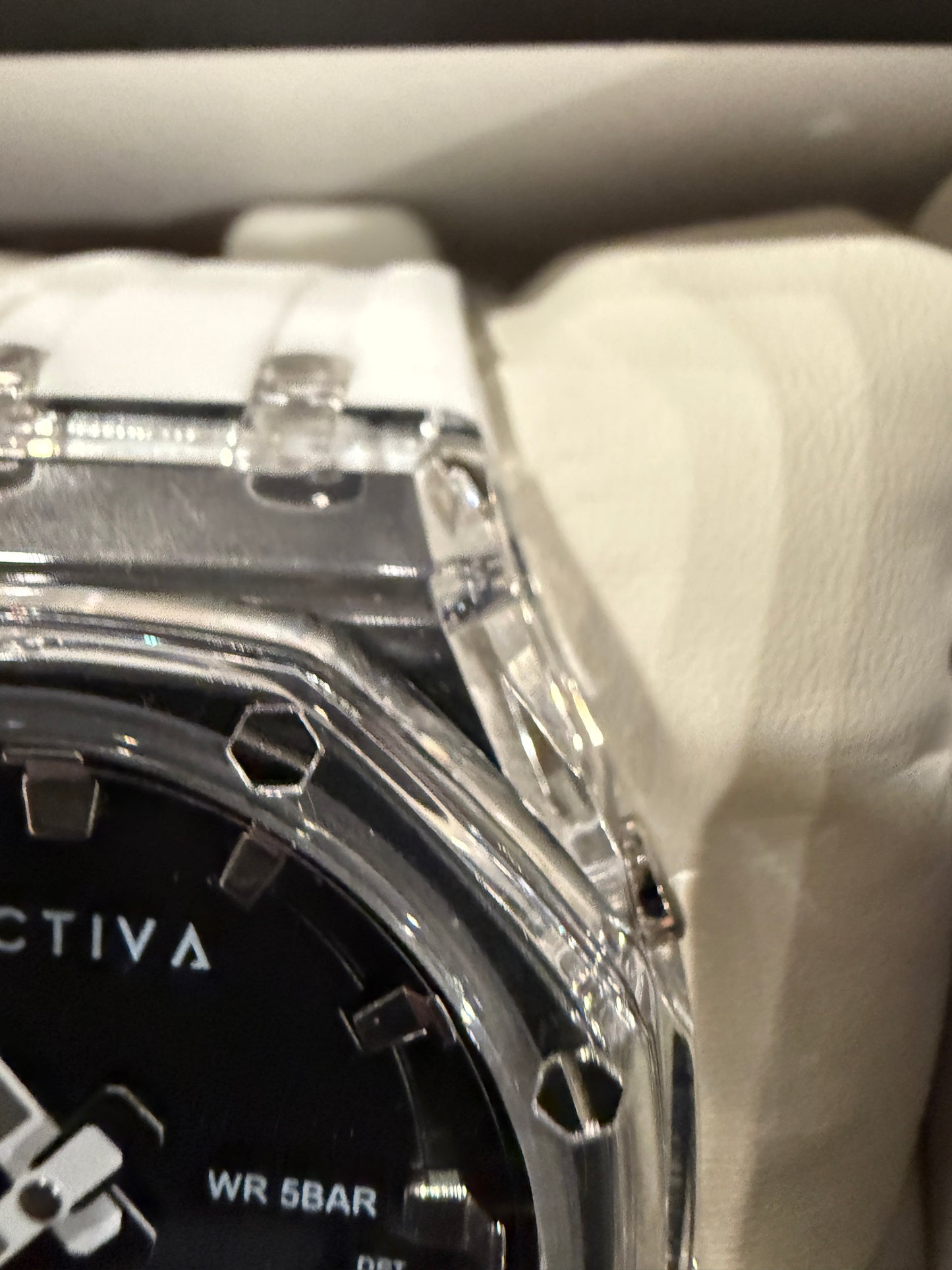 Activa Kaleido X Invicta Men's Digital Watch 44mm White Clear Case ACW2100-004
