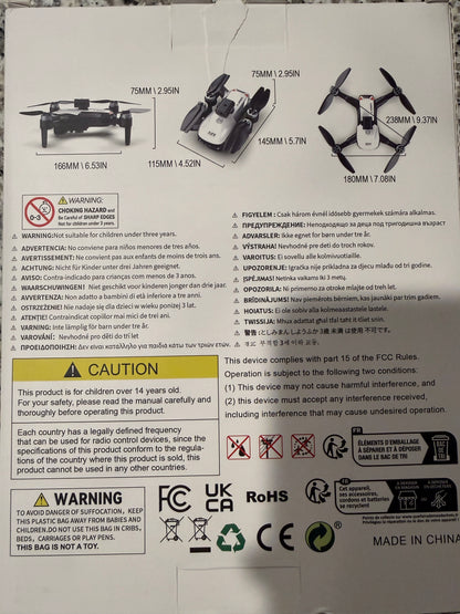 S2S Max Foldable HD Camera Drone Optical Flow RC Quadcopter Obstacle Avoidance