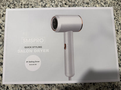 SMSPRO 3100N Professional Ionic Hair Dryer Compact Salon Blow Dryer 1500W