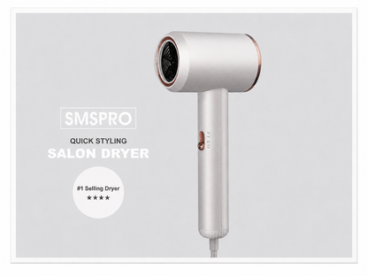 SMSPRO 3100N Professional Ionic Hair Dryer Compact Salon Blow Dryer 1500W