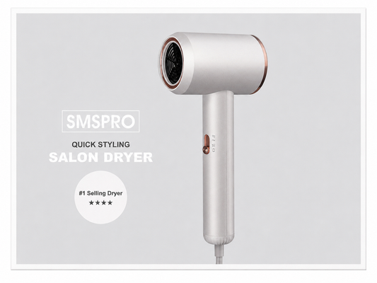 SMSPRO 3100N Professional Ionic Hair Dryer Compact Salon Blow Dryer 1500W