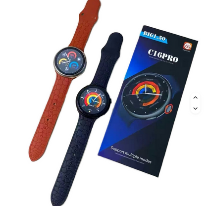 C16 Pro Smart Watch 1.50” HD Fitness Tracker Heart Rate Sport Watch 2 Bands