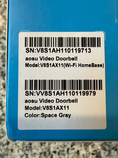 AOSU Video Doorbell Ultra WiFi HomeBase Wireless Smart Doorbell Camera