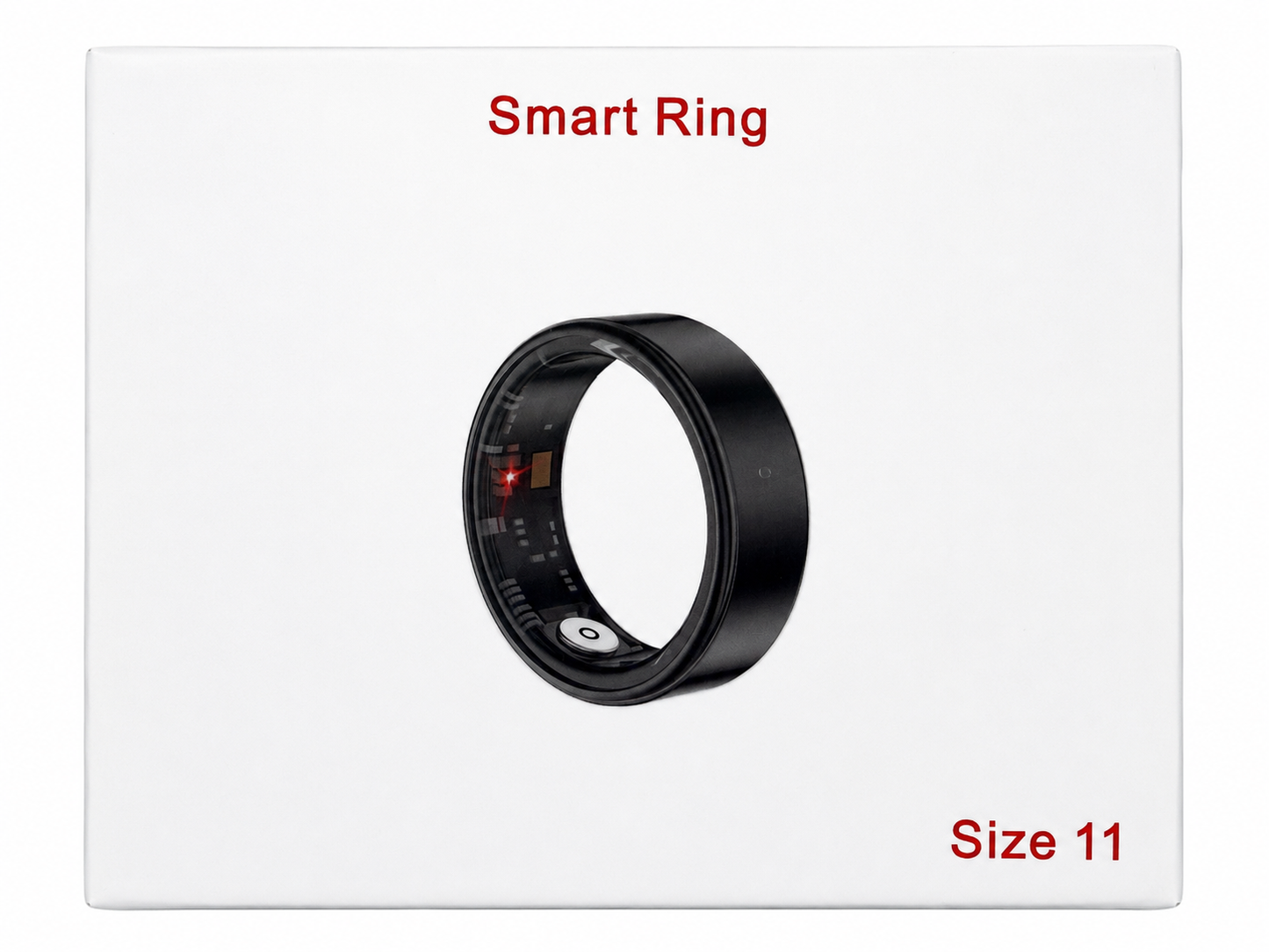Gold Smart Ring Fitness Tracker Heart Rate Sleep Monitor Bluetooth Ring Size 11