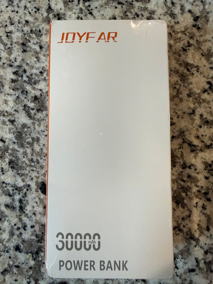 JOYFAR 30000mAh Portable Power Bank Fast Charging USB Battery Pack Black