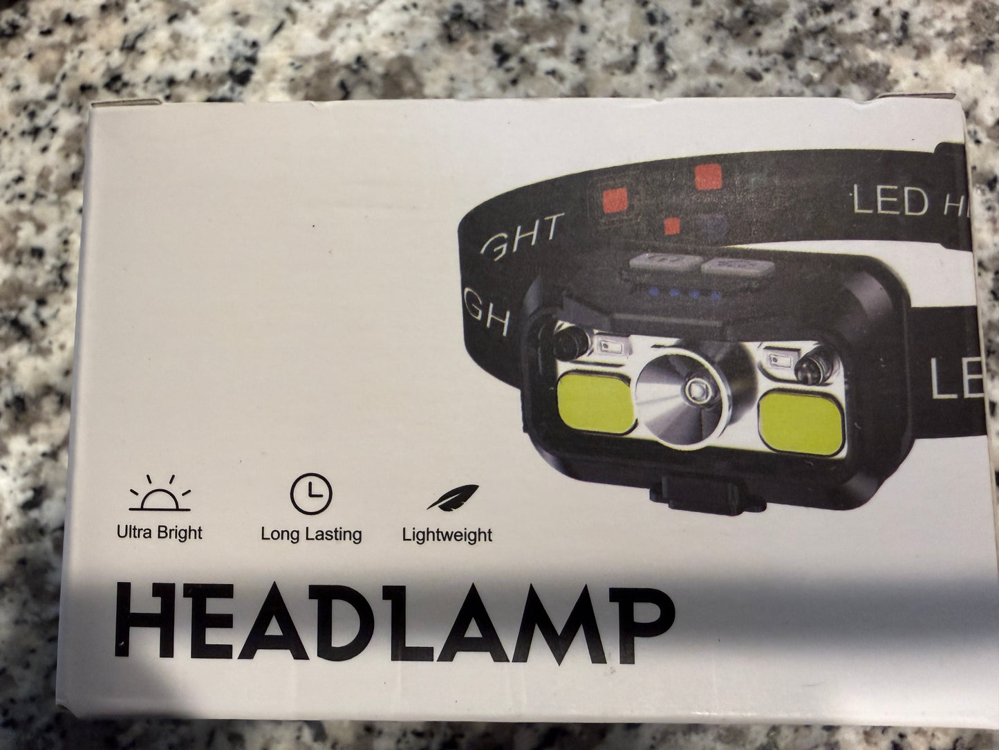 2 Pack Rechargeable LED Headlamp Ultra Bright Lightweight Waterproof Running Camping