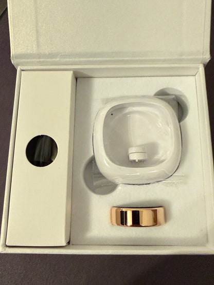 Smart Health Ring Rose Gold Size 7 Fitness Sleep Activity Tracker New