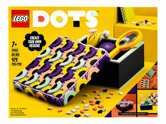 LEGO DOTS Big Box Arts & Crafts Set 41960 DIY Storage Box 479 Pieces Ages 7+
