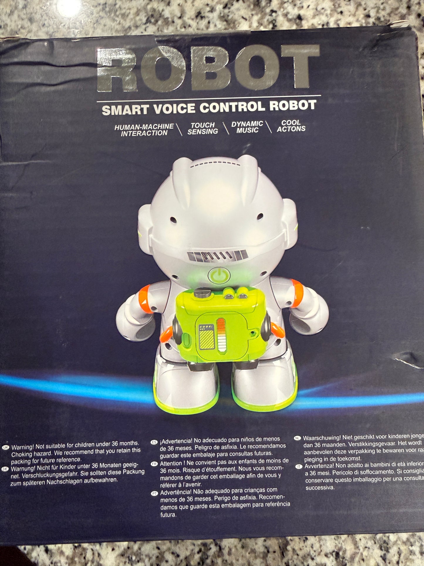 Smart Voice Control Robot Toy Touch Sensing Interactive Space Robot Kids 3+