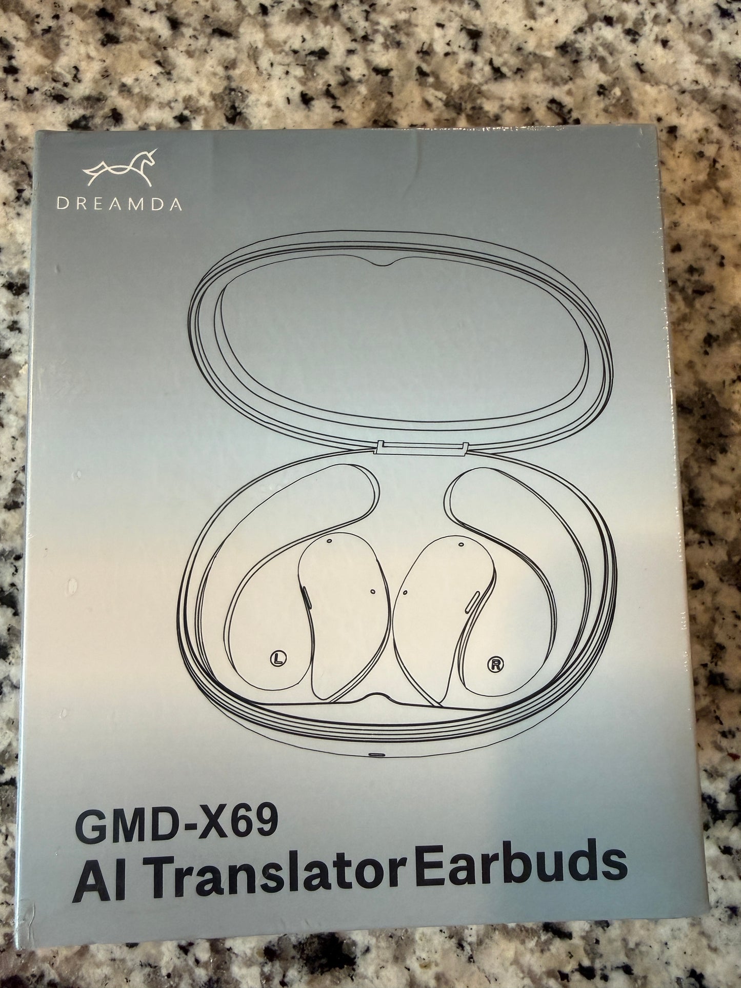 GMD-X69 AI Translator Earbuds Bluetooth 5.4 Wireless Headset w Charging Case
