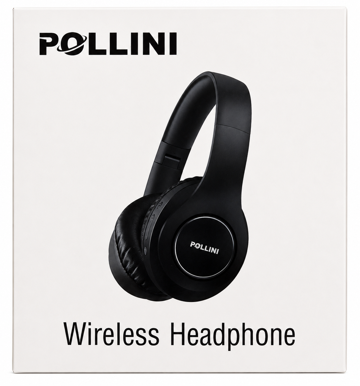 Pollini TP19 Wireless Bluetooth Over Ear Headphones Black EQ Modes