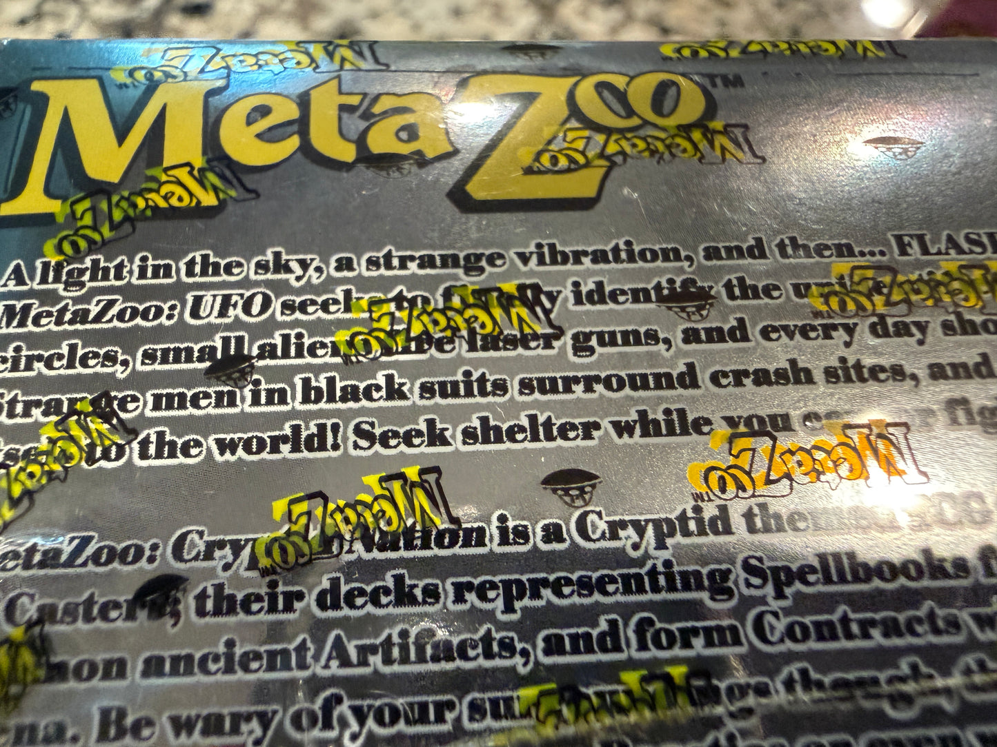 MetaZoo UFO 1st Edition Booster Box Sealed Cryptid Nation TCG 2022