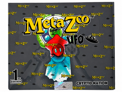 MetaZoo UFO 1st Edition Booster Box Sealed Cryptid Nation TCG 2022